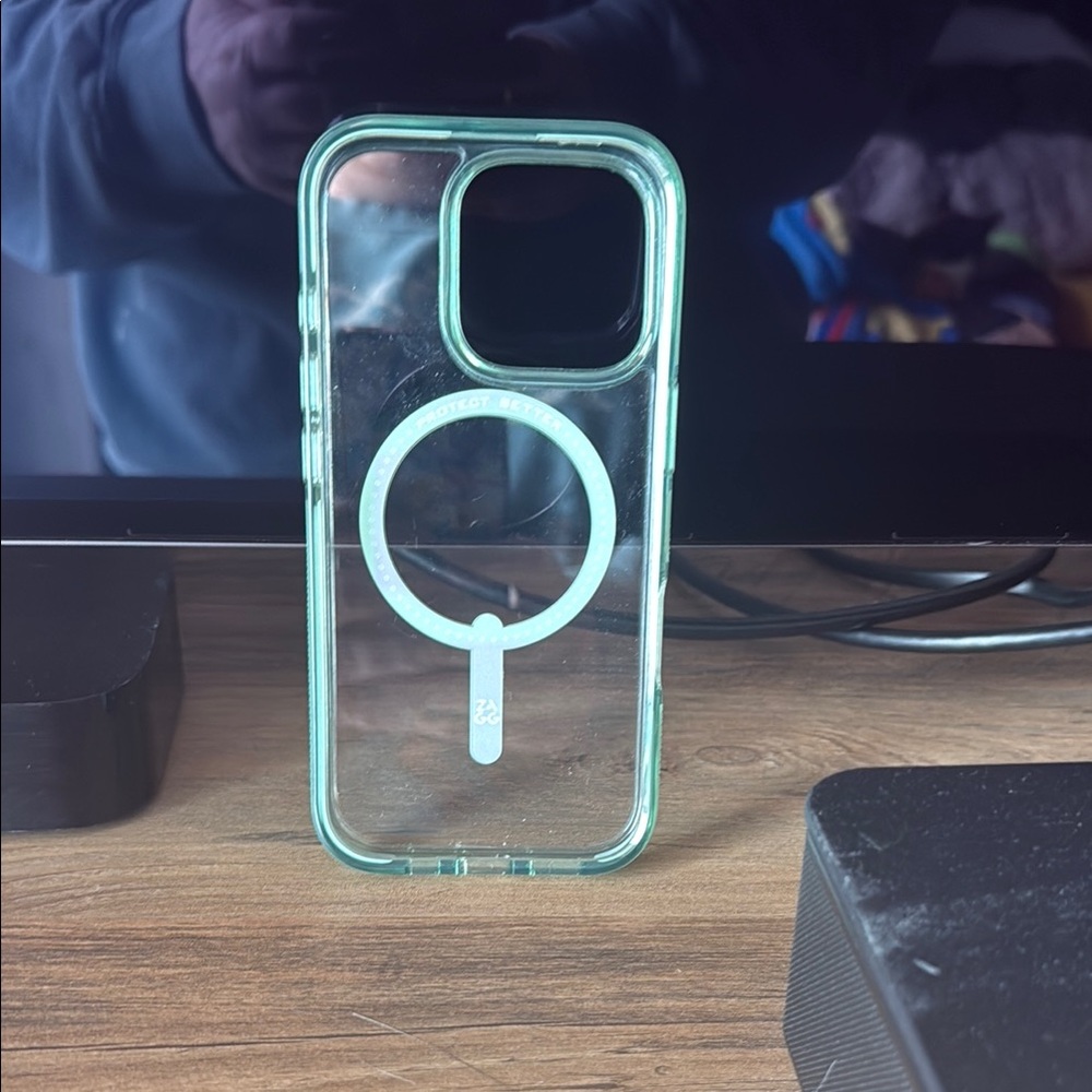 Clear green  IPhone 16 Pro Case